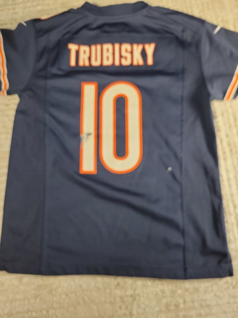Nike Mitch Trubisky Chicago Bears Jersey Youth Medium 10-12 Football Boys Kids